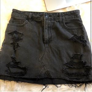 Adorable black denim Skirt